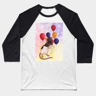 Rat Birthday Balloons Baseball T-Shirt